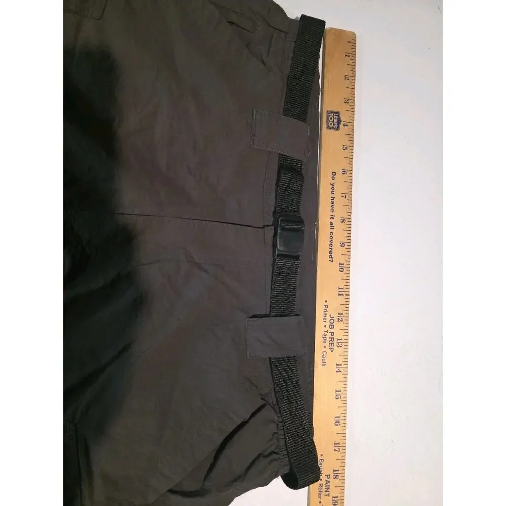 Great Northwest Convertible Cargo Pants Mens 36x30 Black Zip Off Hiking Outdoor
